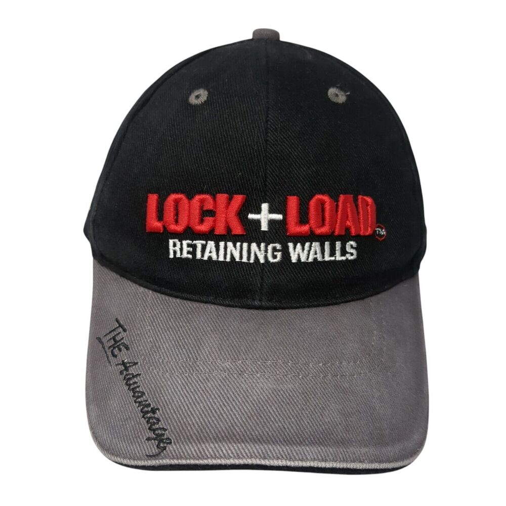 Lock + Load Retaining Walls Slideback Hat Black O… - image 1